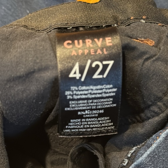 Curve appeal women’s skinny jeans size 4/27 . - Picture 8 of 9
